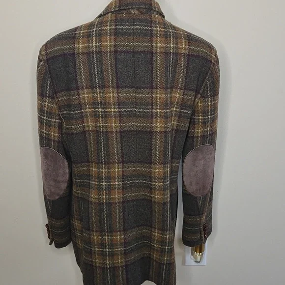 Ralph Lauren Tweed Blazer Elbow Patches Classic Heritage Preppy 14P - Picture 5 of 10